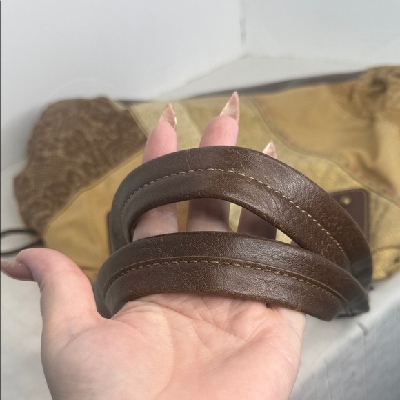 Vintage Fossil floral Patchwork Brown and Tan Women's Bag - Picture 10 of 10